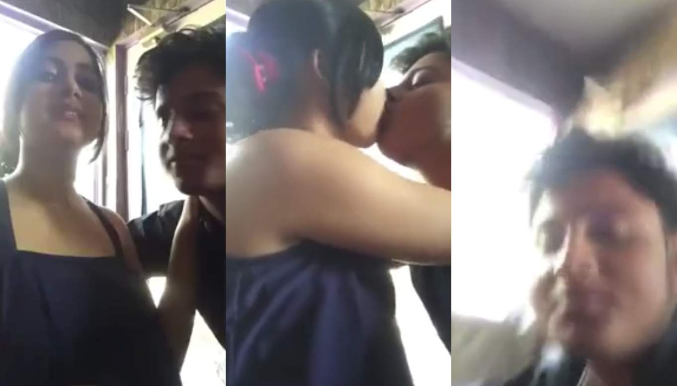 Viral pune girl hard kissing MMS footage